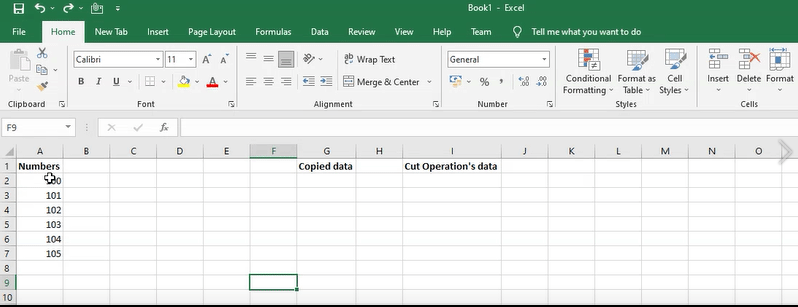 Entering and Editing Worksheet – MS Excel tutorial