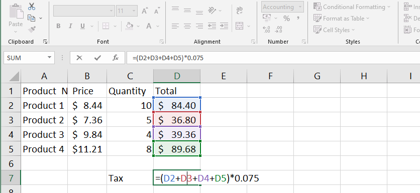 EXCEL formulas and Its uses - SantExcelTutorial