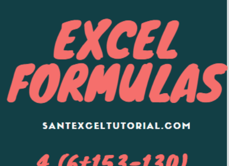 Excel Formulas
