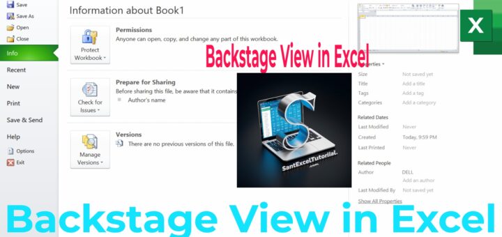 Backstage View in Excel