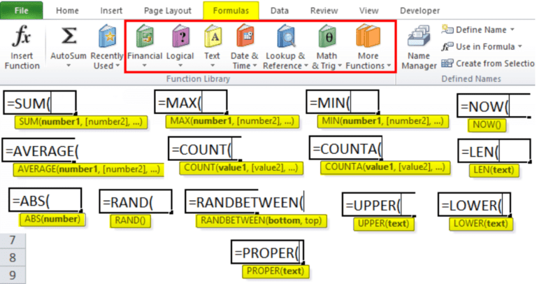 Excel Formula Examples