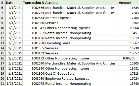Excel for Accounting