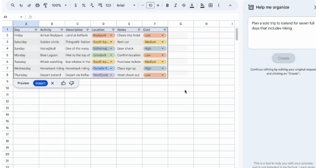 Google Spreadsheets