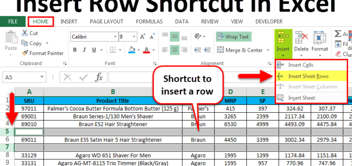 The Ultimate Guide to Inserting a Row in Excel